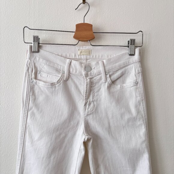 MOTHER The Ponyboy Frayed Cuffed Straight Leg Jeans in Stayin' Alive - Picture 4 of 10